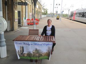 Welcome Table at Ely Train Station